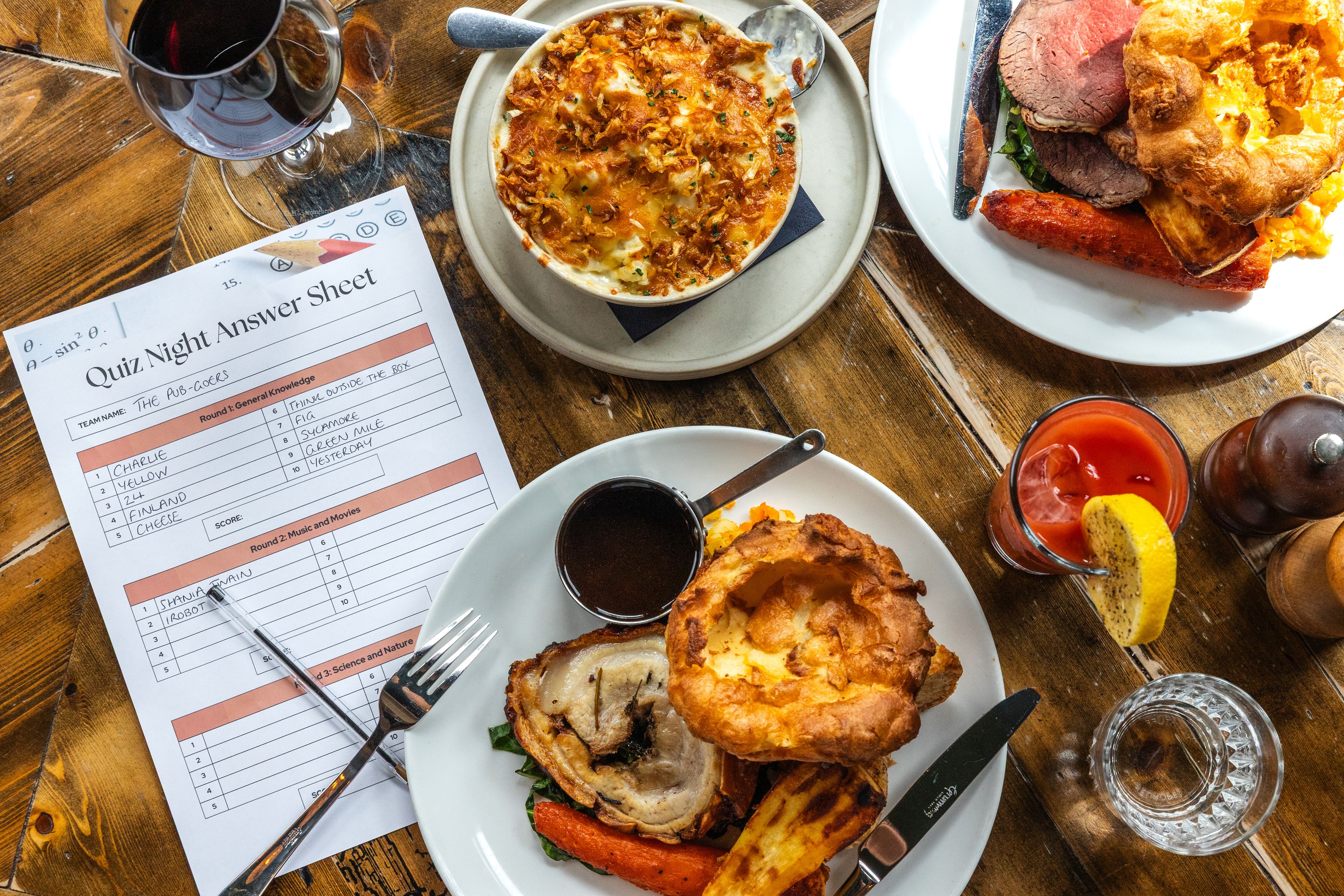 Pub quiz is back!